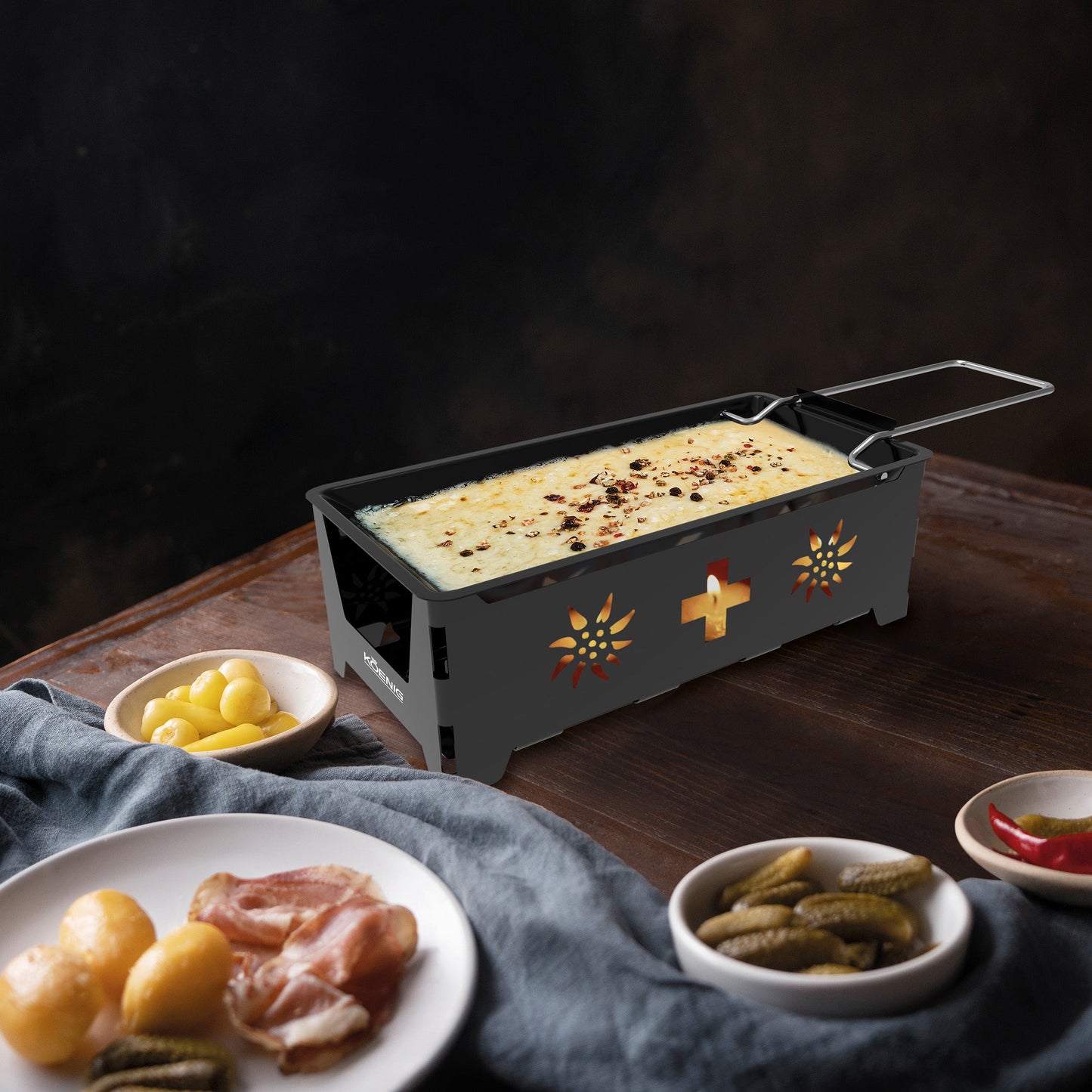 Kerzen-Raclette Suisse, KOENIG, kitchen-more.ch